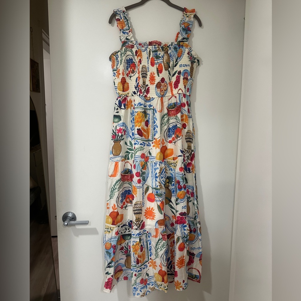 🍉Blu Pepper Multicolor Printed Maxi Dress
